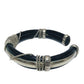 Cher's Leather & Silvertone Bracelet