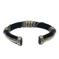 Cher's Leather & Silvertone Bracelet