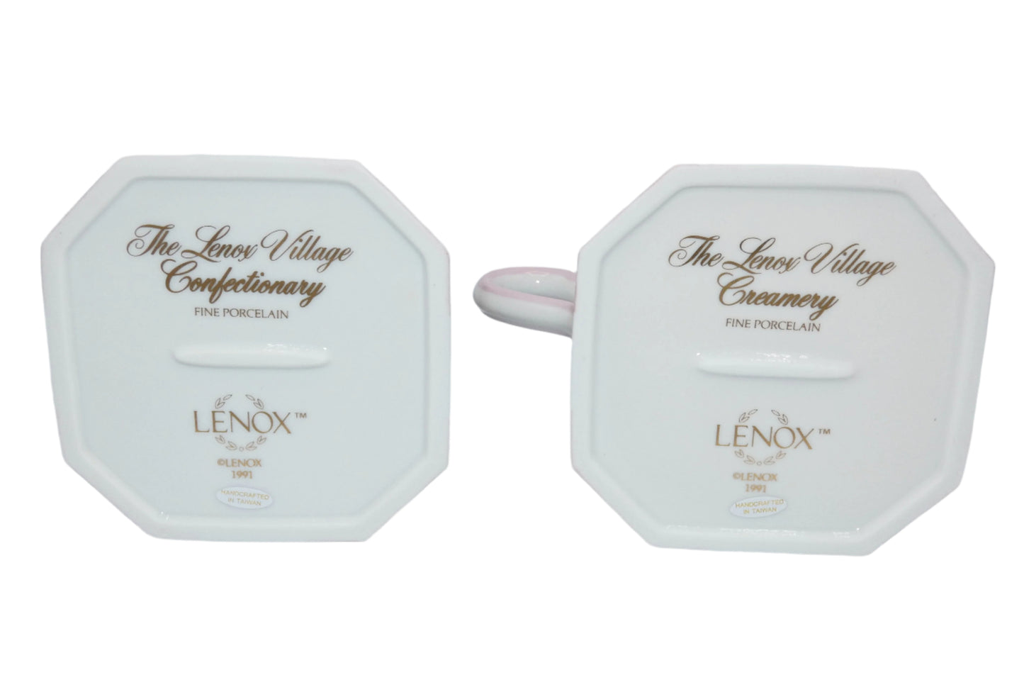 Lenox Village Collection Sugar And Creamer