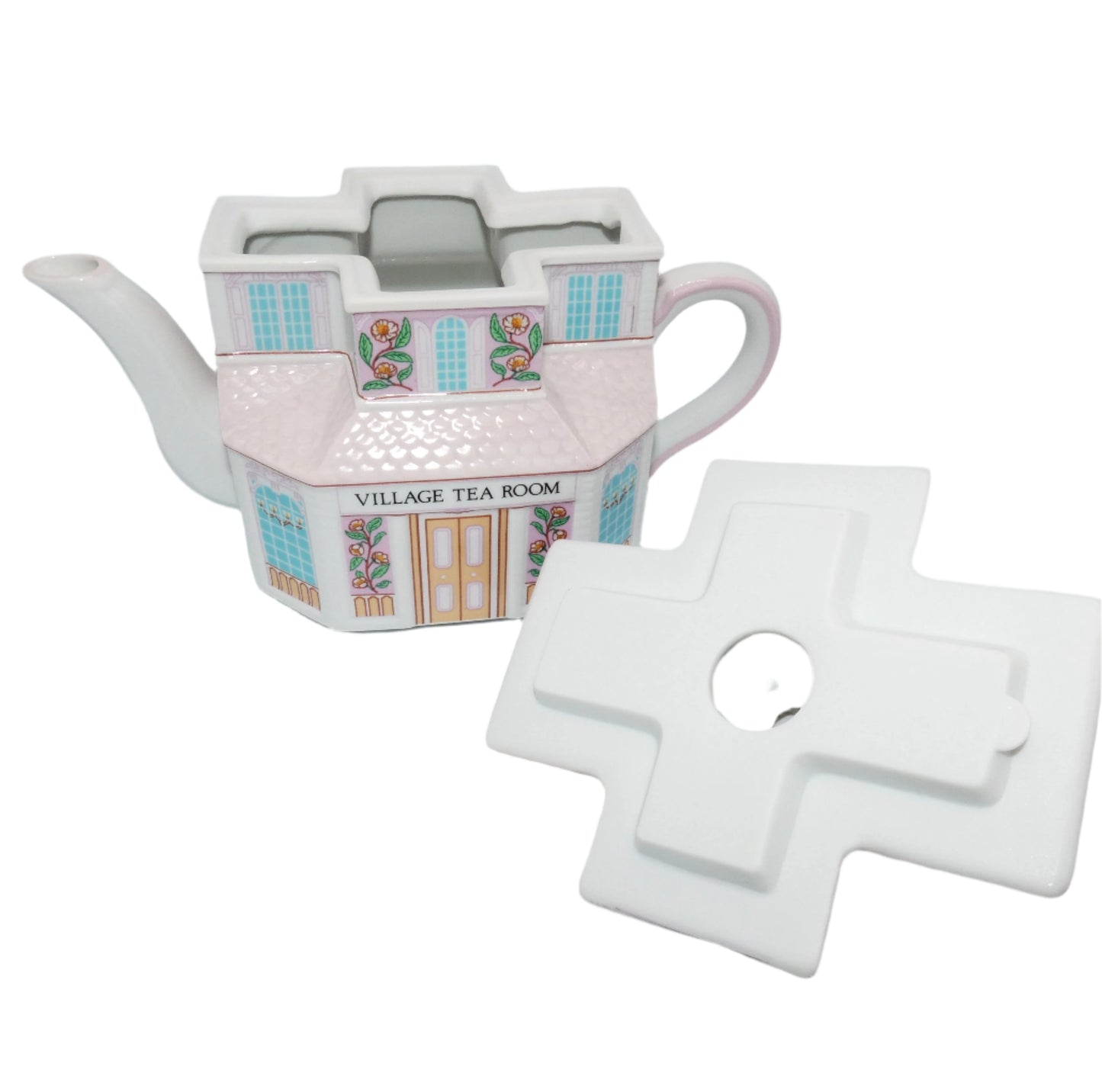 The Lenox Village Fine Porcelain Teapot
