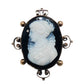 14K Rose Gold Hardstone Cameo Brooch