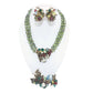 Vintage Unmarked  Beaded Floral Parure Set