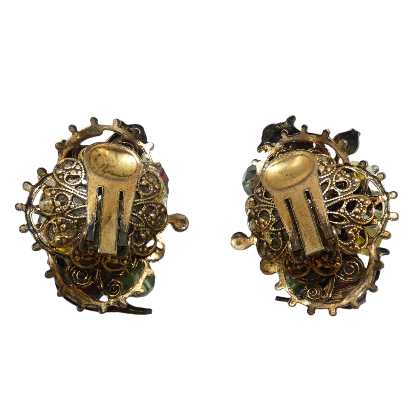 Vintage Unmarked  Beaded Floral Parure Set