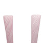 Murano Fratelli Toso Pair Pink & White Latticino Vases