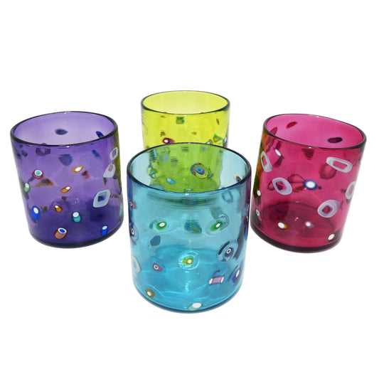 Peter Ridabock Barnacle Glass Set of 4