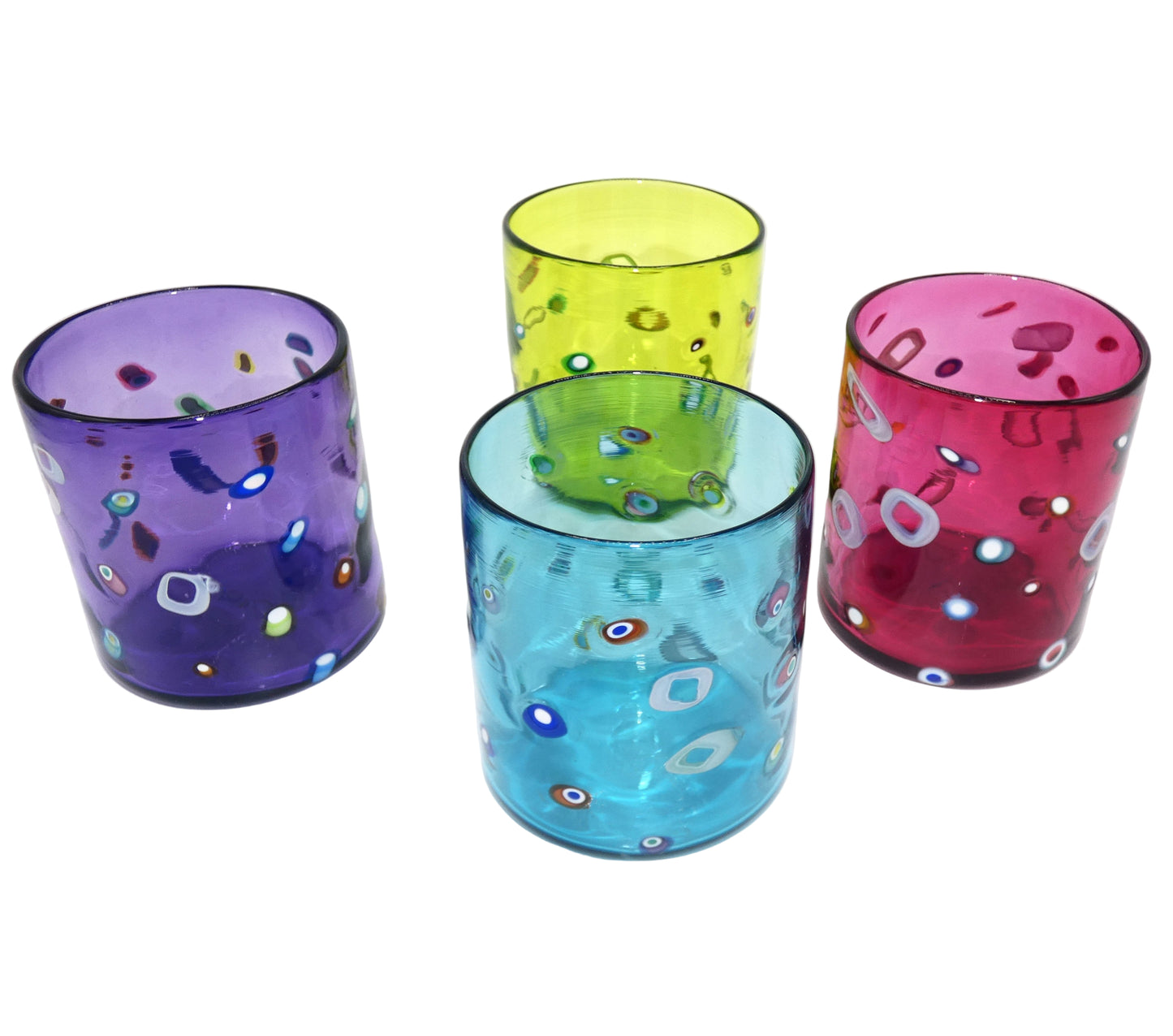 Peter Ridabock Barnacle Glass Set of 4