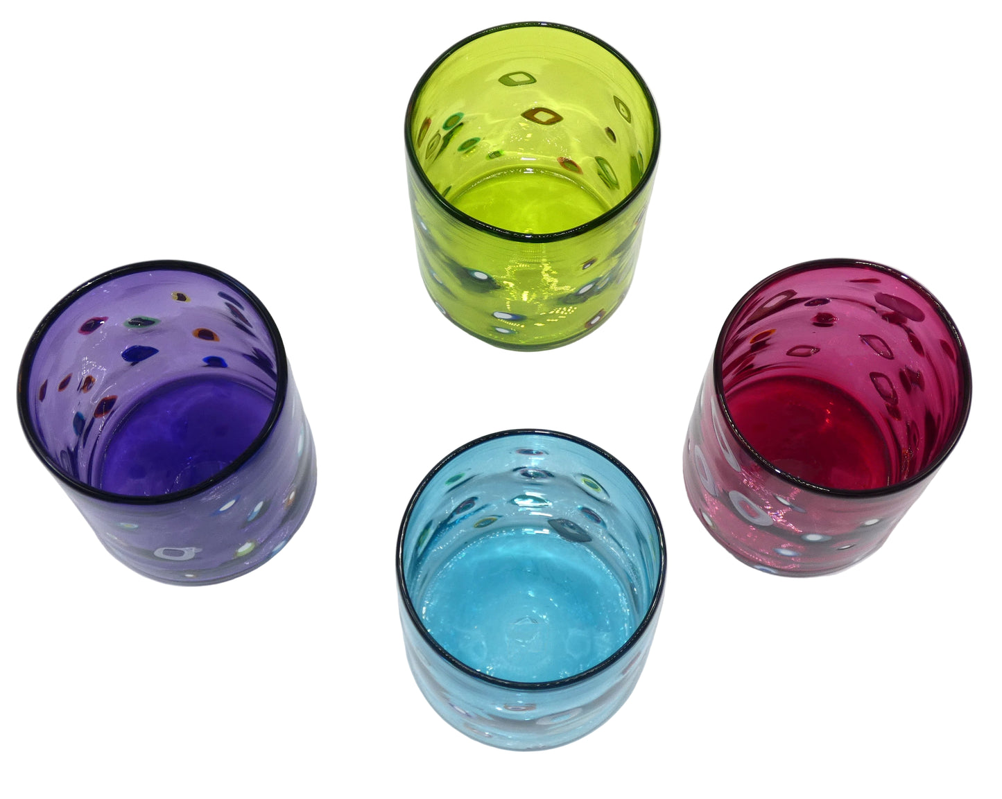 Peter Ridabock Barnacle Glass Set of 4