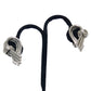 Silver Tone Knot Clip-On Earrings & Pin
