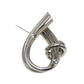 Silver Tone Knot Clip-On Earrings & Pin