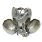 Victor Silverplate Cigarette & Match Holder with Rabbit & Wishbone