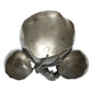 Victor Silverplate Cigarette & Match Holder with Rabbit & Wishbone