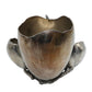 Victor Silverplate Cigarette & Match Holder with Rabbit & Wishbone