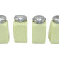 McKee Seville Yellow Uranium Glass 4 Piece Shaker Set