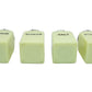 McKee Seville Yellow Uranium Glass 4 Piece Shaker Set