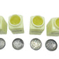 McKee Seville Yellow Uranium Glass 4 Piece Shaker Set
