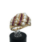 14K Gold Ruby & Pearl RIng