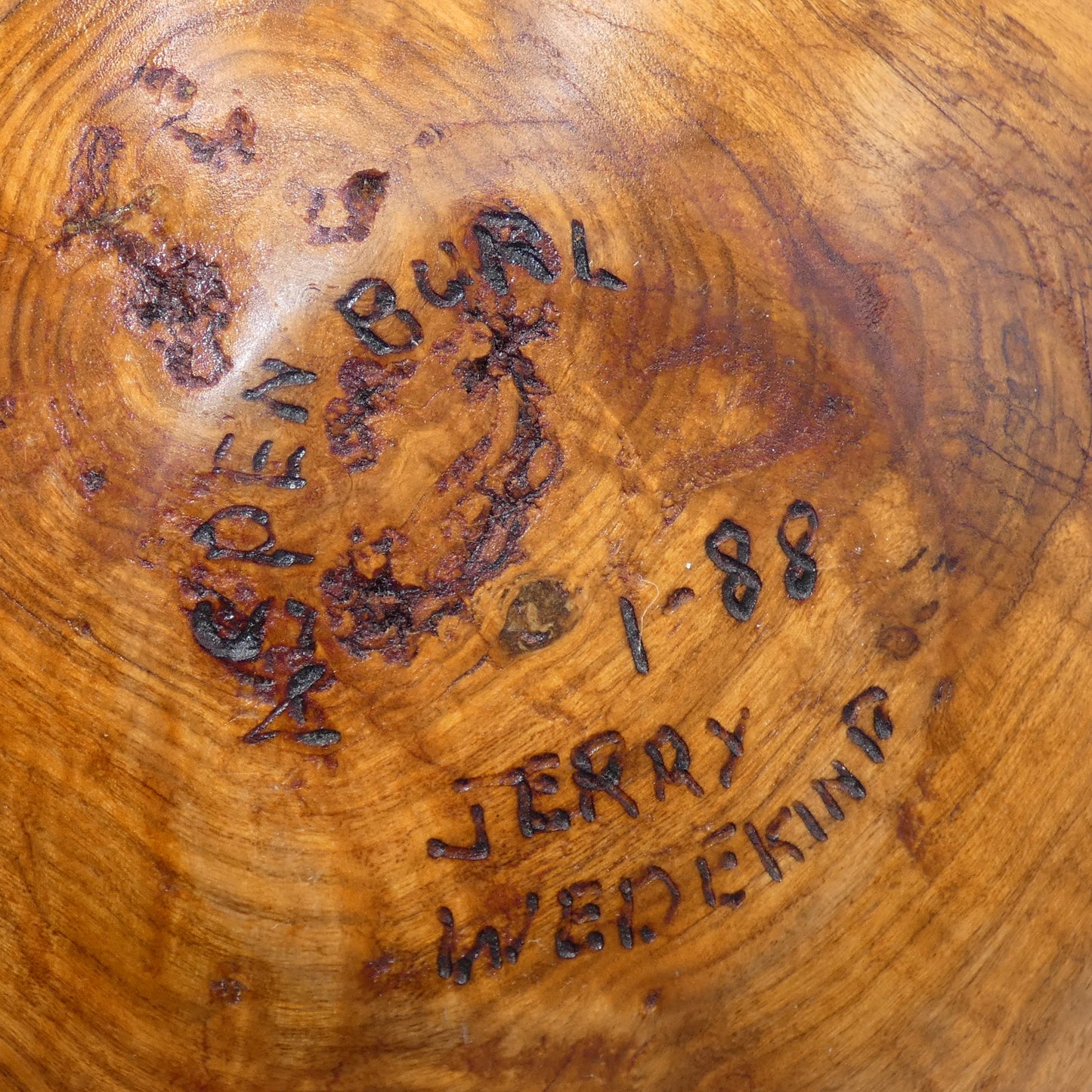 Aspen Burl Wood Vase Bowl