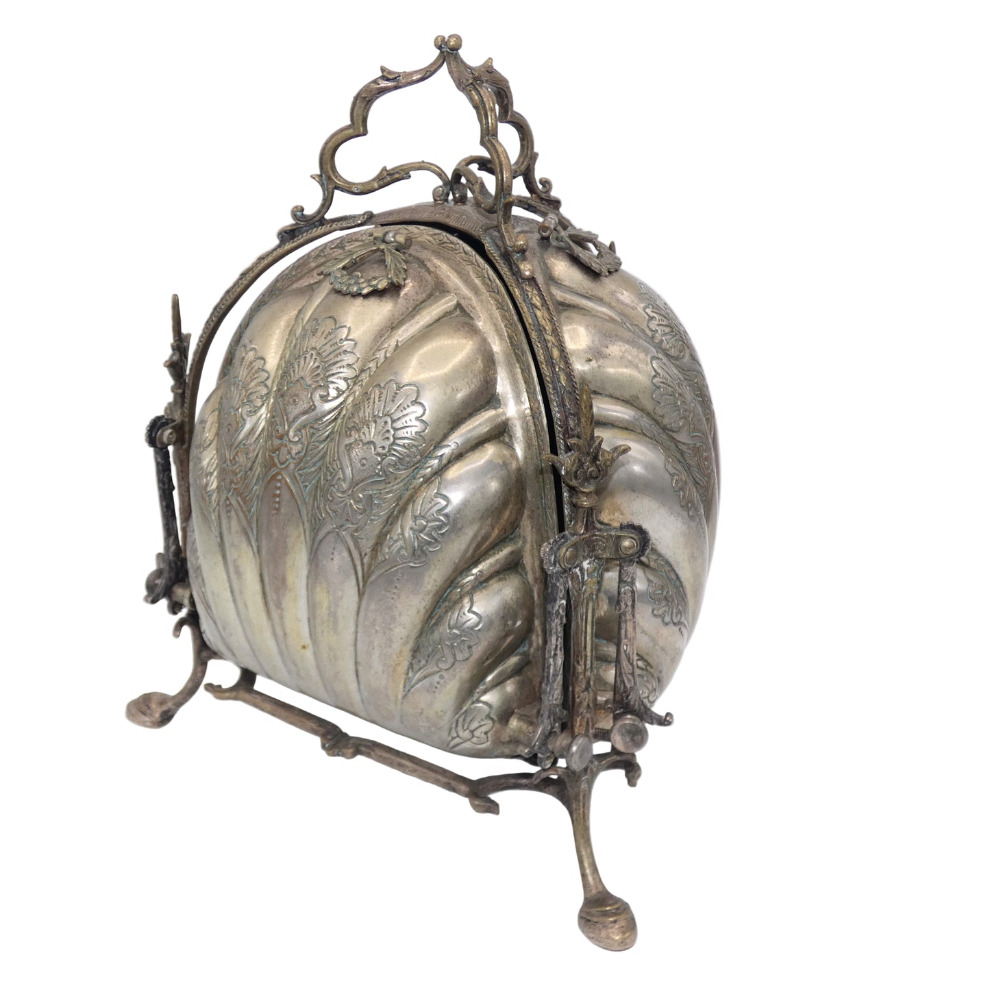 Victorian Silverplate Muffin Warmer