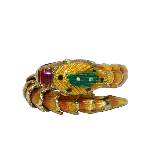 18K Gold Wrap Around Snake Ring