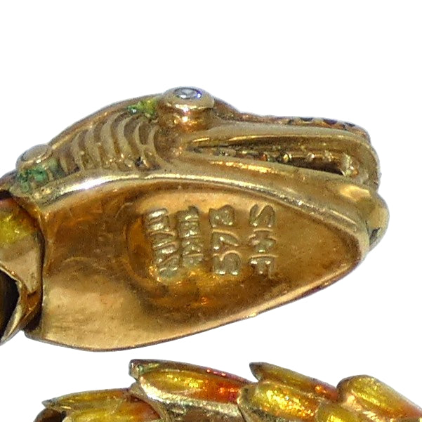 18K Gold Wrap Around Snake Ring