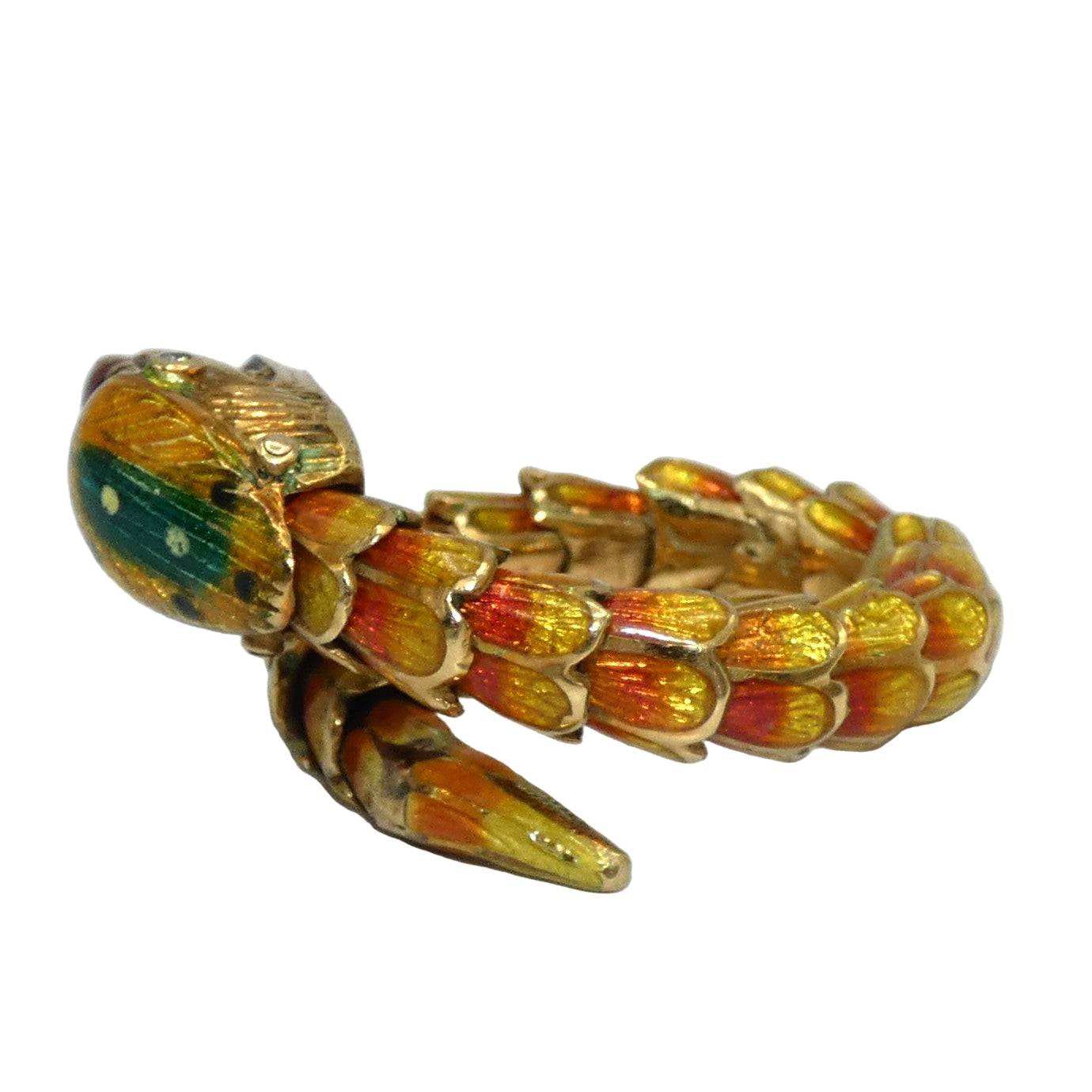 18K Gold Wrap Around Snake Ring