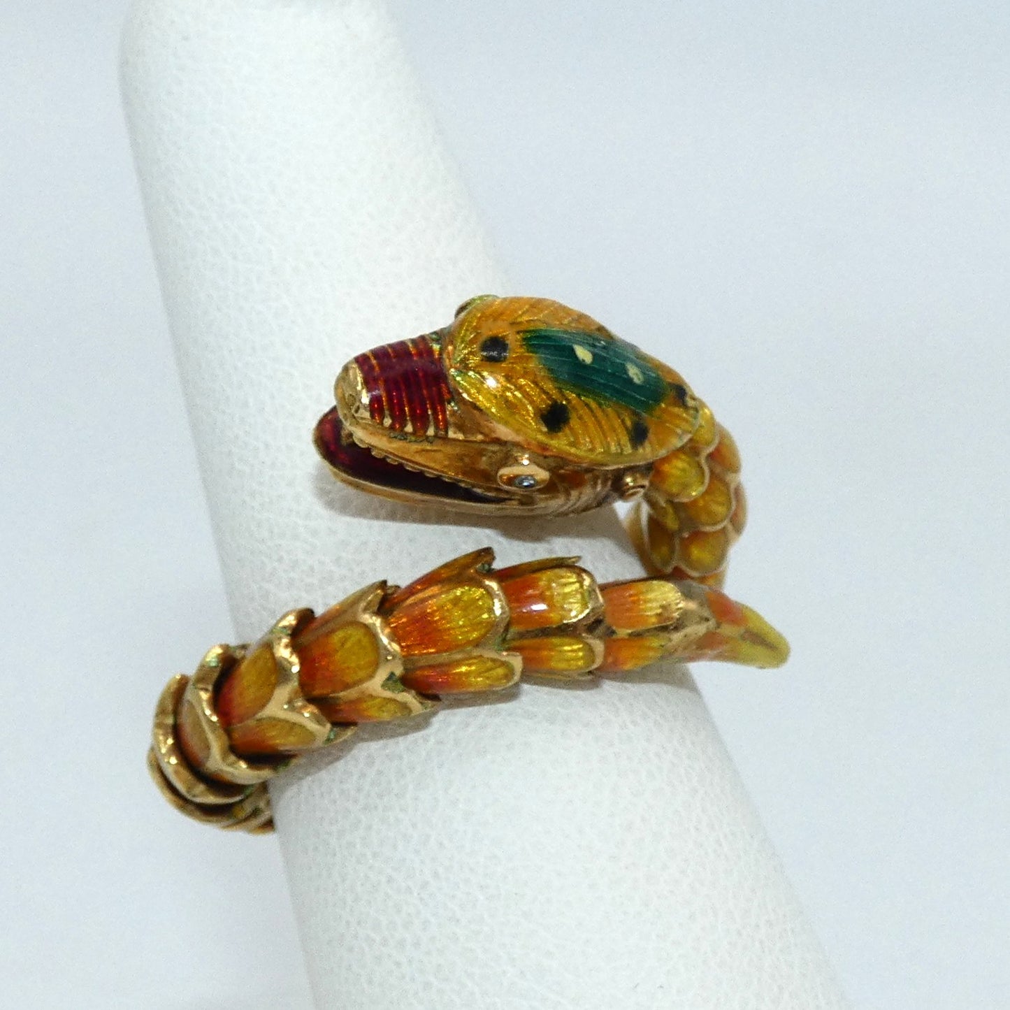18K Gold Wrap Around Snake Ring