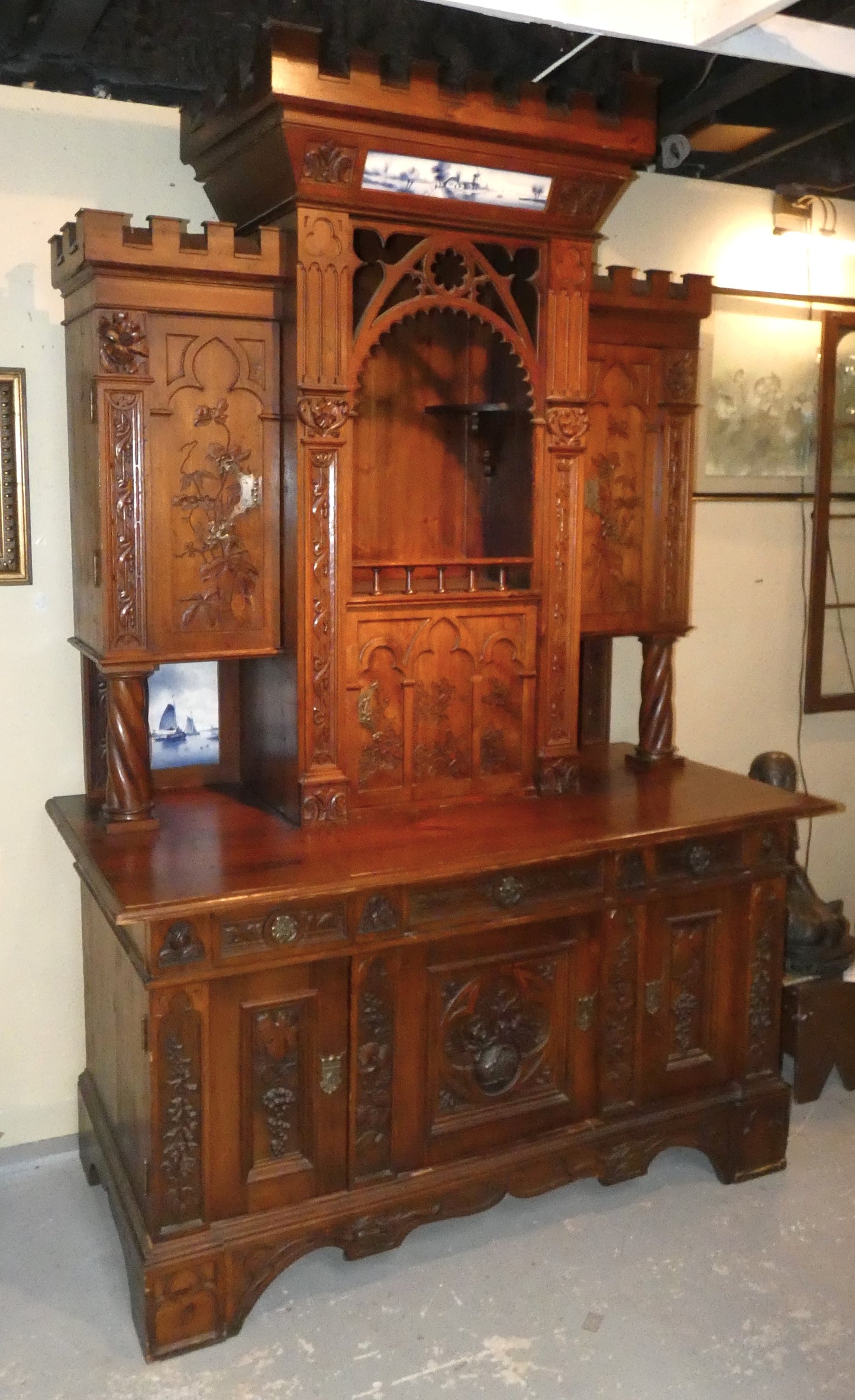 German Pine Cupboard Cabinet The Castle