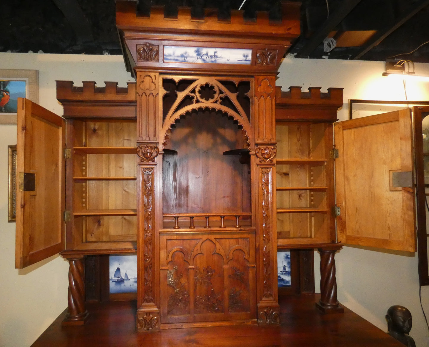 German Pine Cupboard Cabinet The Castle