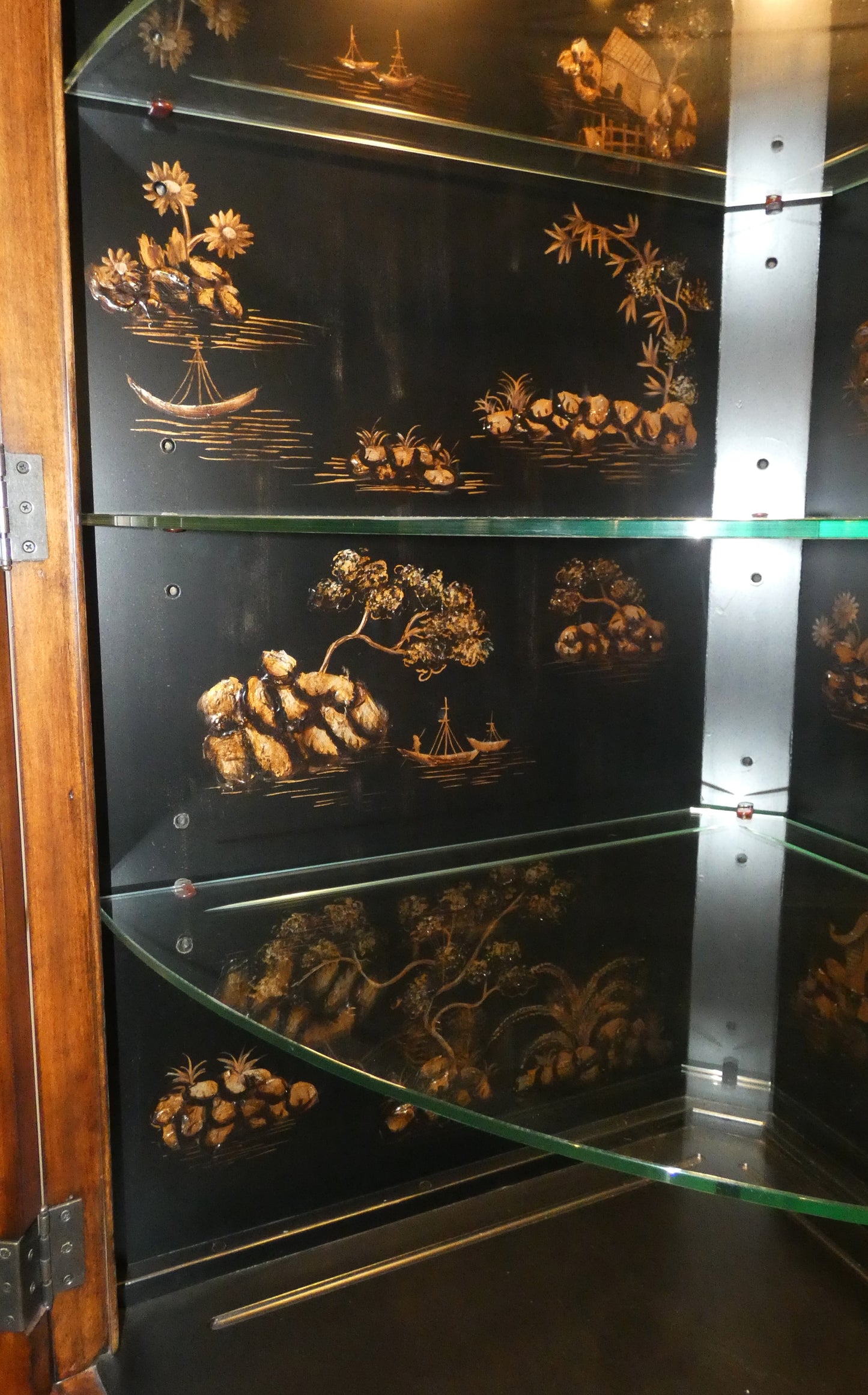 Thomasville Asian Inspired Corner Unit