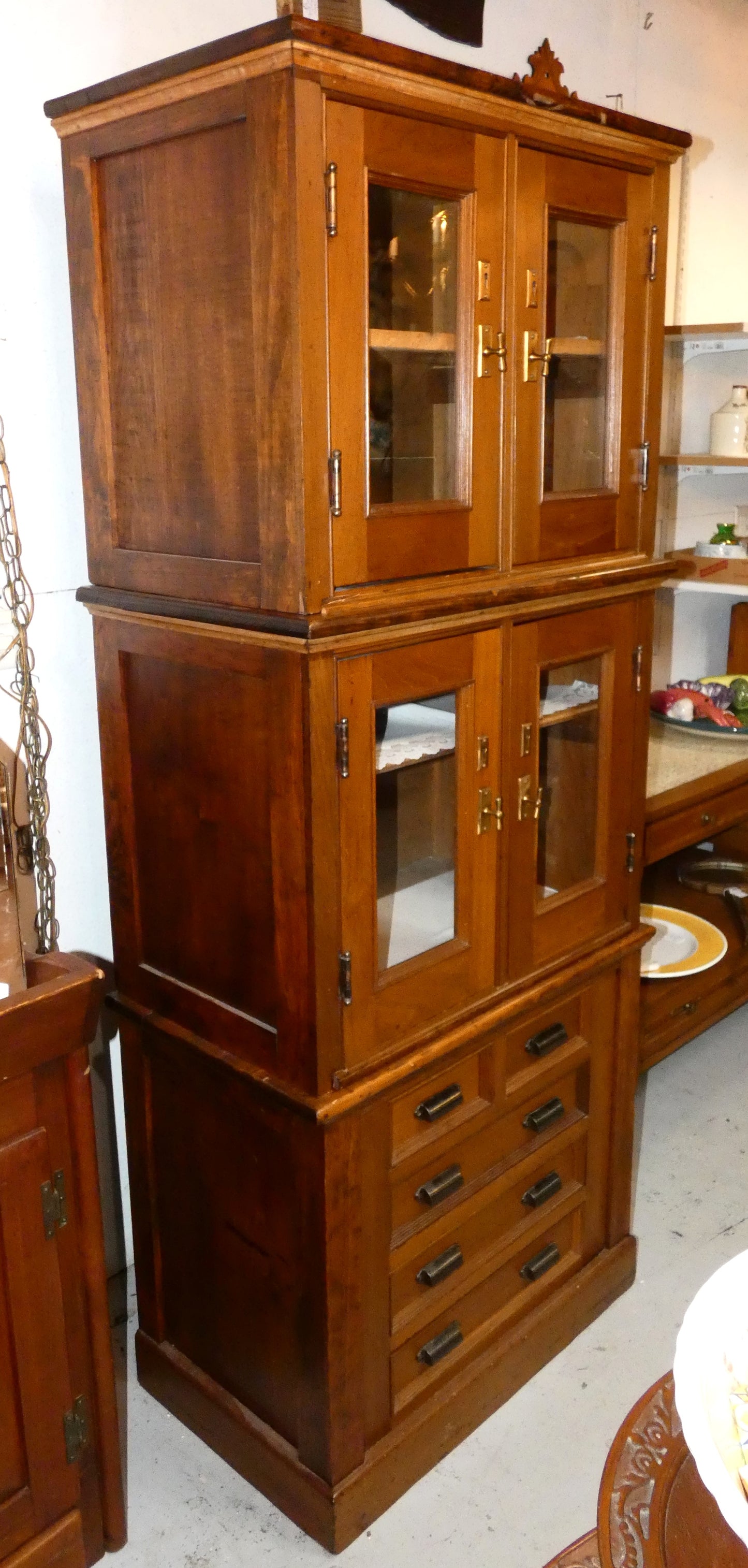 Cupboard with Upper Doors and Lower Drawers