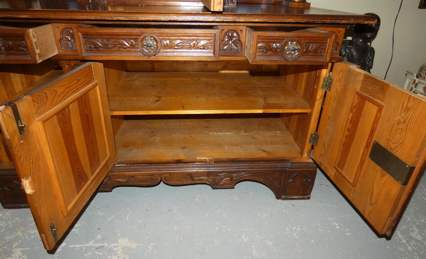 German Pine Cupboard Cabinet The Castle