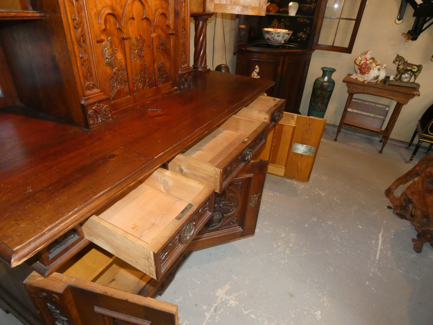 German Pine Cupboard Cabinet The Castle