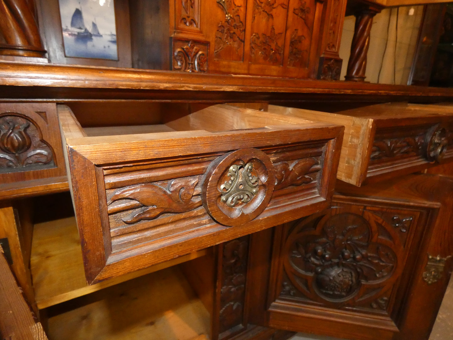 German Pine Cupboard Cabinet The Castle
