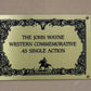 John Wayne Western Commemorative .45 Single Action Franklin Mint