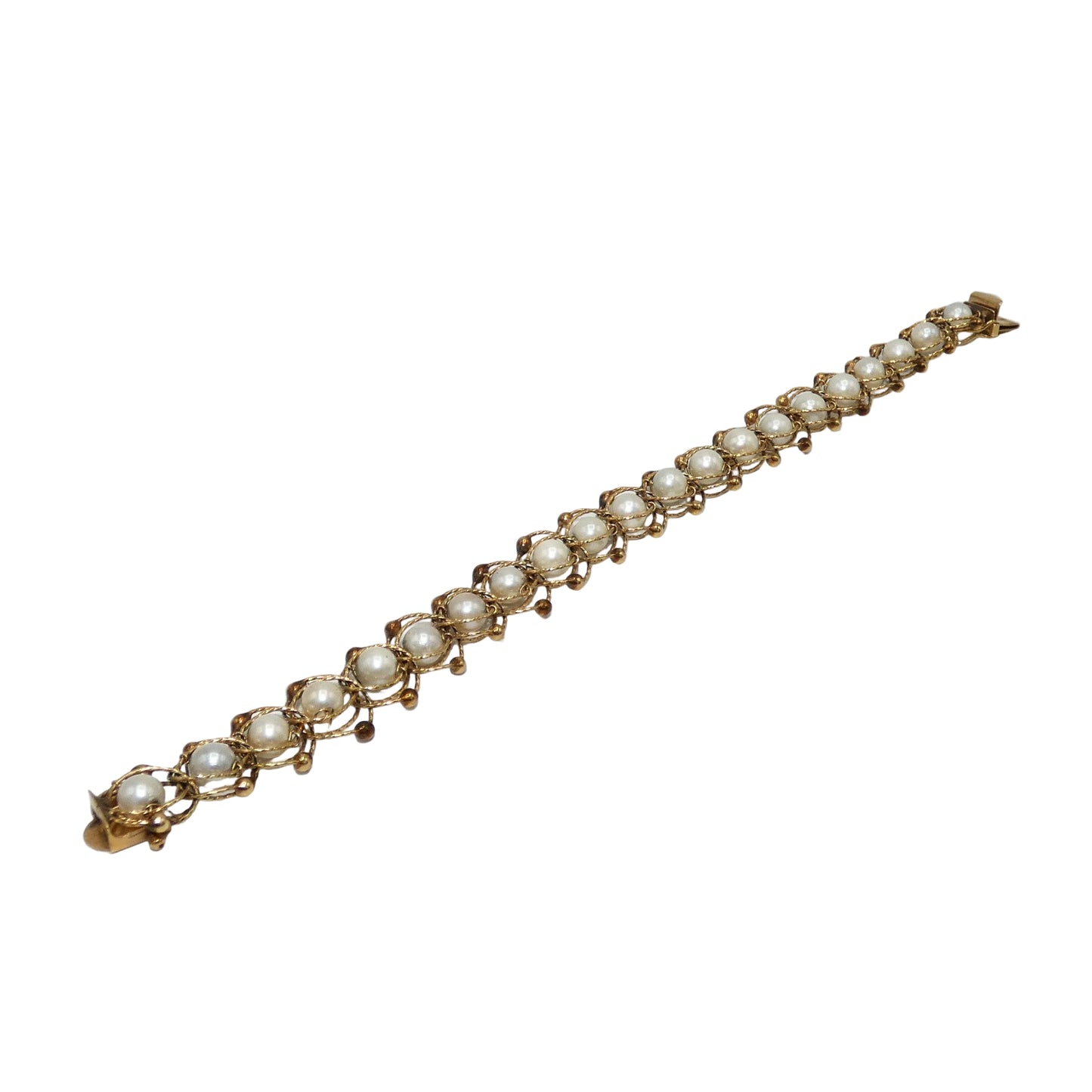 14K Gold Pearl Bracelet