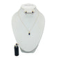 10K Gold Sapphire Ring, Necklace & Earrings Set