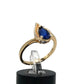 10K Gold Sapphire Ring, Necklace & Earrings Set