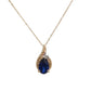 10K Gold Sapphire Ring, Necklace & Earrings Set