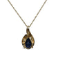 10K Gold Sapphire Ring, Necklace & Earrings Set