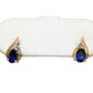 10K Gold Sapphire Ring, Necklace & Earrings Set