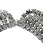 Vintage Ligh blue Rhinestone Statement Necklace & Earrings
