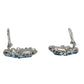 Vintage Ligh blue Rhinestone Statement Necklace & Earrings