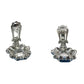 Vintage Ligh blue Rhinestone Statement Necklace & Earrings