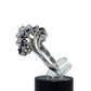 14K White Gold Diamond & Sapphire Ring