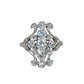 Art Deco Platinum & 14K Gold European Cut Diamond Ring