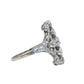 Art Deco Platinum & 14K Gold European Cut Diamond Ring