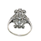 Art Deco Platinum & 14K Gold European Cut Diamond Ring