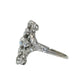 Art Deco Platinum & 14K Gold European Cut Diamond Ring