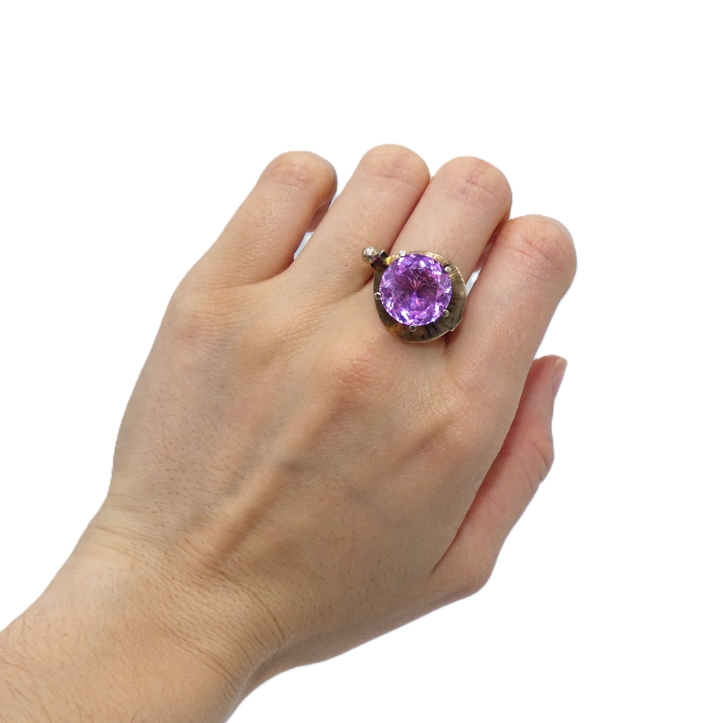 10K Gold Tourmaline Modernist Ring