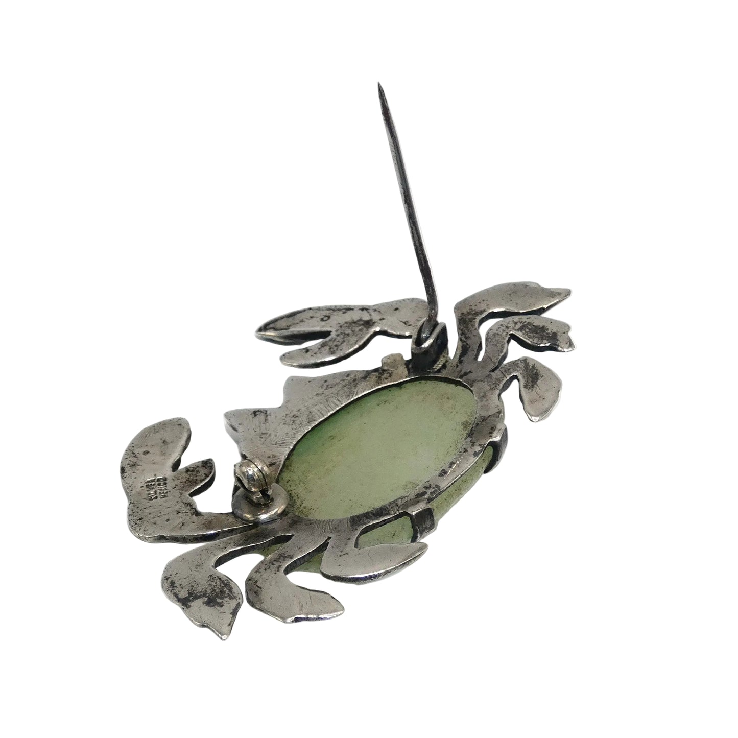 Sterling Silver Crab Brooch Pin